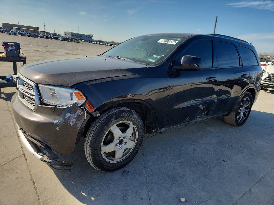 2017 Dodge Durango VIN 1C4RDHAGXHC833398 COPART salvage auction — SIDE, Tx - Salvage Vehicle Title, sold $1,600 on 2026-07-09 (photo 1)