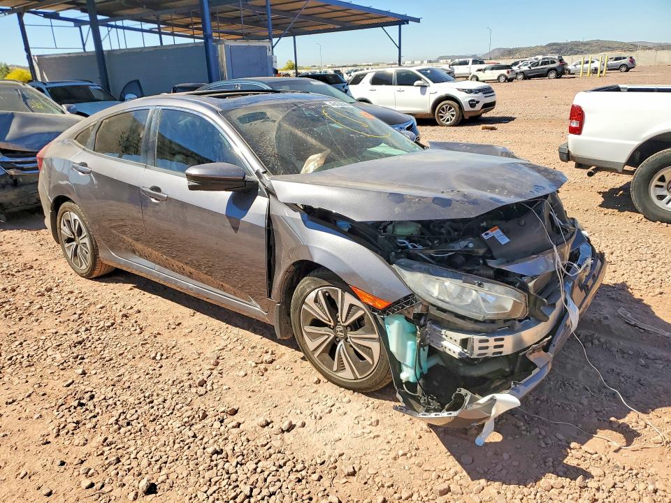 2016 Honda Civic VIN 19XFC1F71GE022473 COPART salvage auction — FRONT END, Salvage Title, sold $2,000 on 2026-08-04 (photo 4)