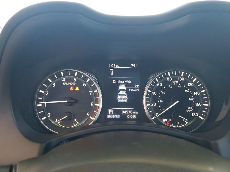 2019 Infiniti Q50 VIN JN1EV7AP6KM543279 COPART salvage auction — VANDALISM, Ca - Non-Repairable Vehicle Cert, sold $450 on 2026-07-27 (photo 9)