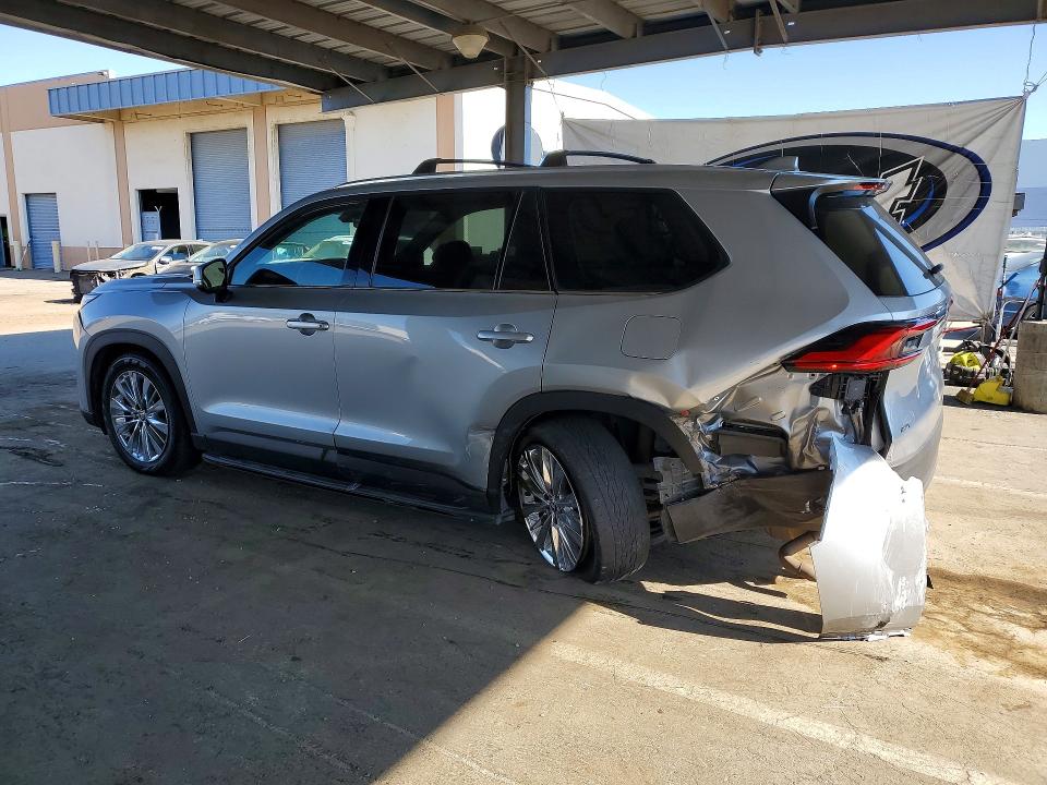 2024 Toyota Highlander VIN 5TDAAAB59RS037851 COPART salvage auction — Rear End, CA - SALVAGE CERTIFICATE, sold $18,700 on 2026-05-28 (photo 2)