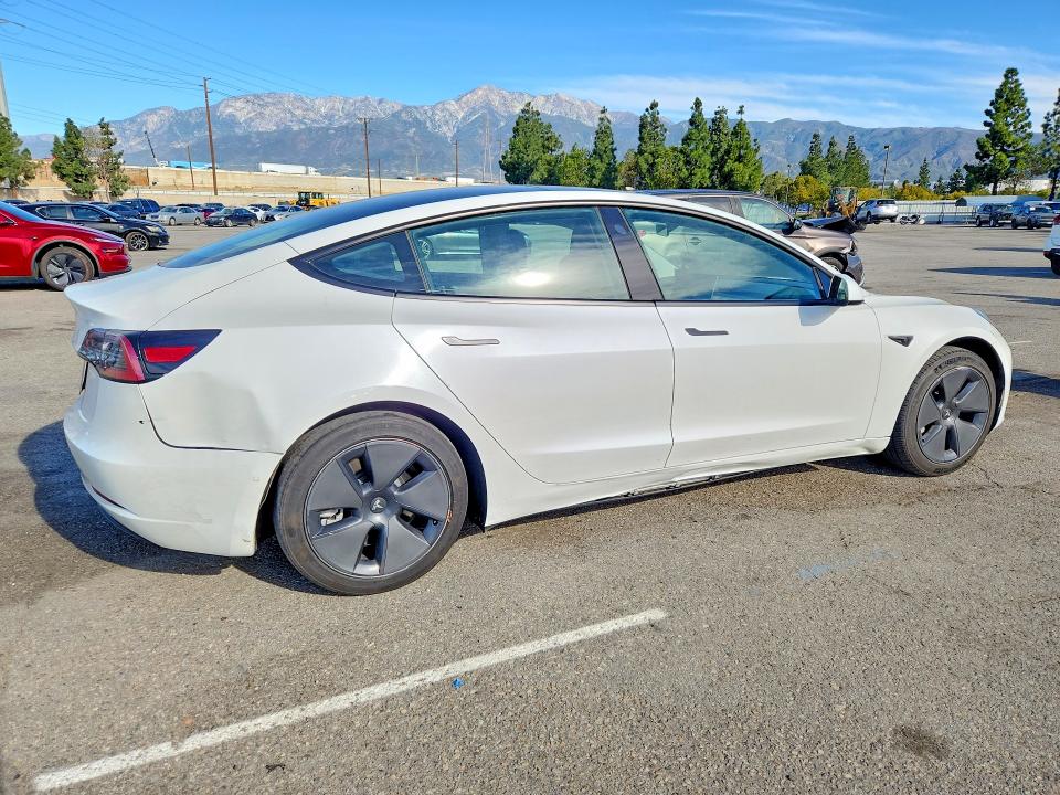 2022 Tesla Model 3 VIN 5YJ3E1EA9NF157153 COPART salvage auction — FRONT END, Ca - Salvage Certificate, sold $6,900 on 2026-07-30 (photo 3)