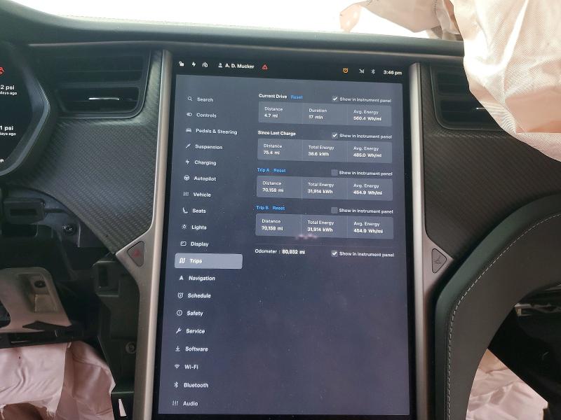 2018 Tesla Model x VIN 5YJXCBE43JF127275 COPART salvage auction — FRONT END, Ga - Cert Of Title-Rebuilt Salvage, sold $7,200 on 2026-07-10 (photo 9)