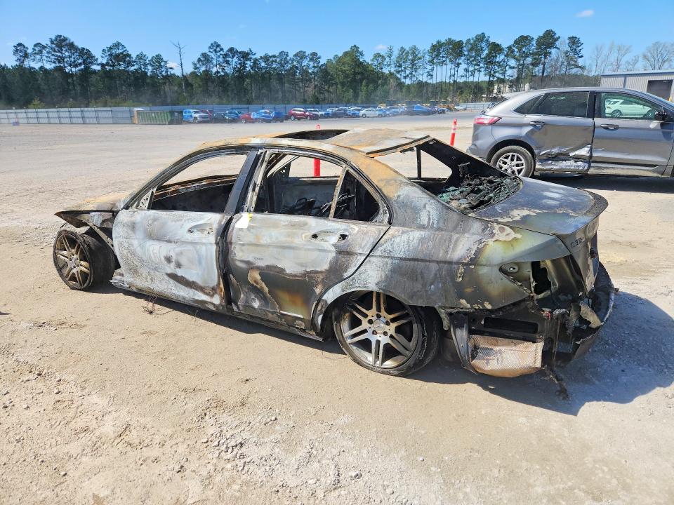 2008 Mercedes-benz C-klasse VIN WDDGF56X18F123688 COPART salvage auction — BURN, Sc - Non-Reb & Rem Salvage Title, sold $200 on 2026-07-06 (photo 2)