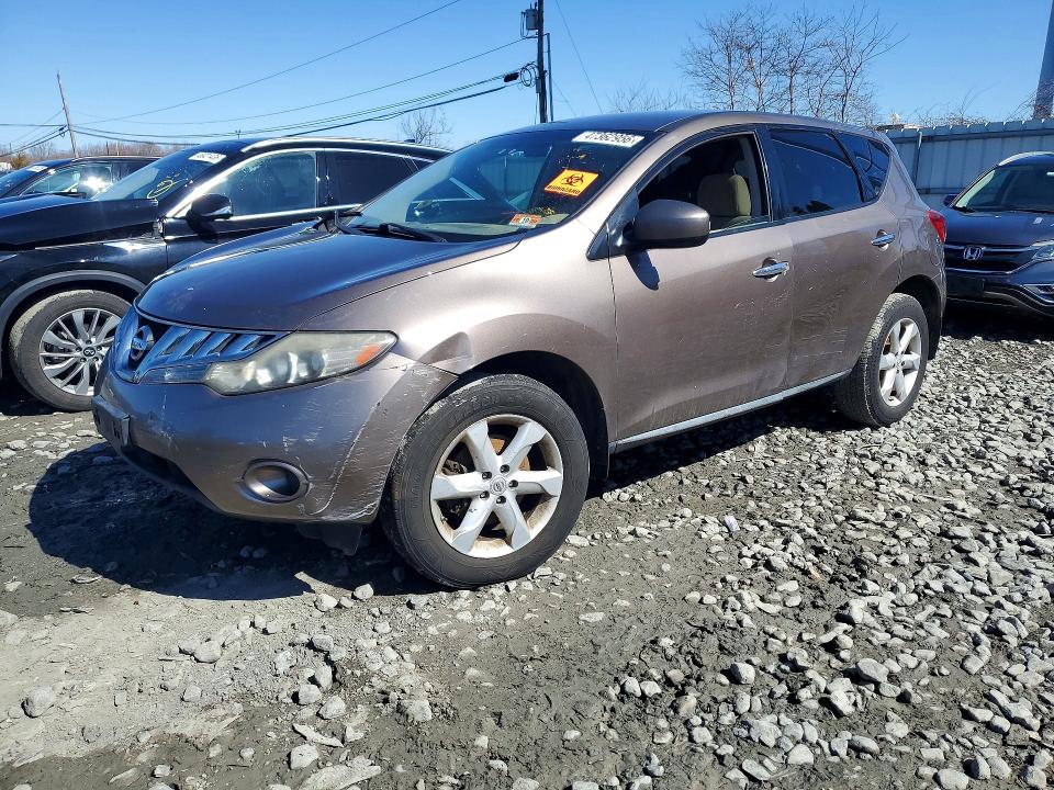 2010 Nissan Murano VIN JN8AZ1MW7AW100291 COPART salvage auction — BIOHAZARD/CHEMICAL, NJ - CERTIFICATE OF TITLE, sold $225 on 2026-07-29 (photo 1)