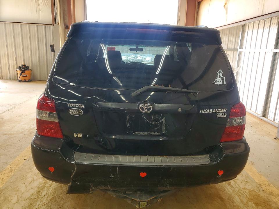 2004 Toyota Highlander VIN JTEEP21A740031154 COPART salvage auction — REAR END, Nc - Salvage Certificate Of Title, sold $550 on 2026-07-08 (photo 6)