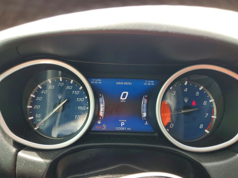 2019 Maserati Ghibli VIN ZAM57YSL5K1312718 COPART salvage auction — FRONT END, FL, sold $850 on 2026-07-27 (photo 9)