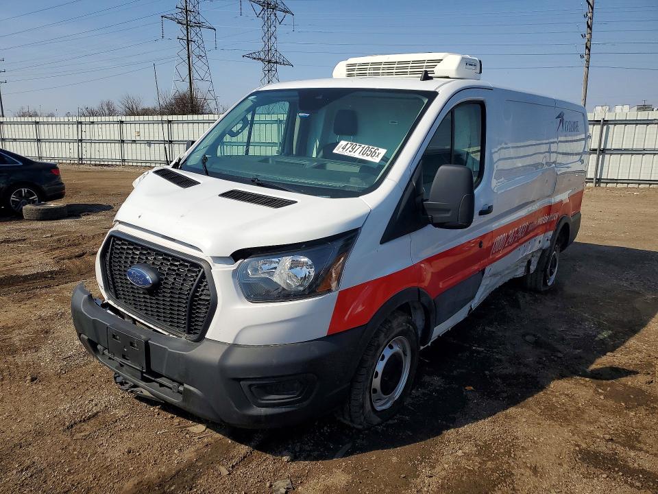 2024 Ford Transit VIN 1FTYE1Y89RKB37556 COPART salvage auction — FRONT END, Il - Salvage Certificate, sold $9,400 on 2026-07-29 (photo 1)