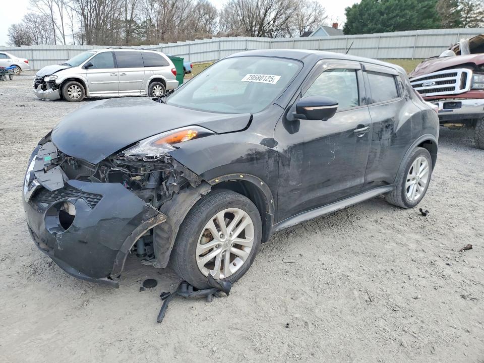2015 Nissan Juke VIN JN8AF5MR8FT503781 COPART salvage auction — FRONT END, Nc - Salvage Certificate Of Title, sold $1,050 on 2026-07-08 (photo 1)