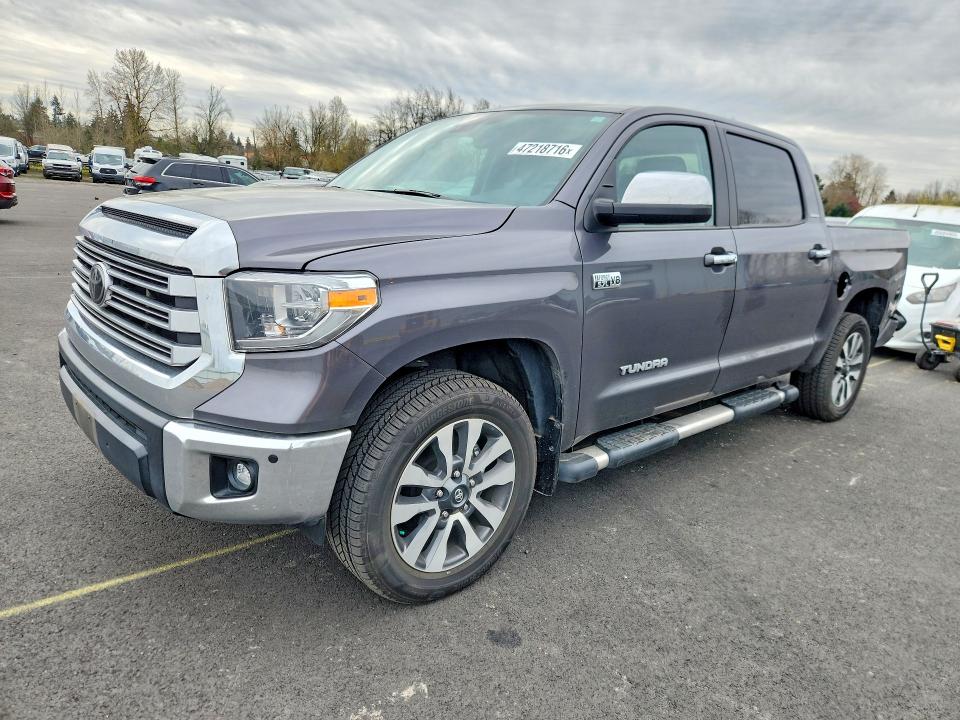 2021 Toyota Tundra VIN 5TFHY5F10MX023252 COPART salvage auction — REAR END, Or - Salvage Title Certificate, sold $17,300 on 2026-07-13 (photo 1)