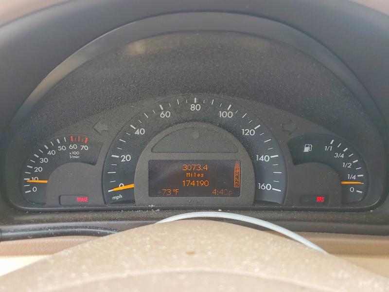 2004 Mercedes-benz C class VIN WDBRF81J54F450224 COPART salvage auction — FRONT END, SC - CERT OF TITLE-SALVAGE, sold $325 on 2026-07-24 (photo 9)