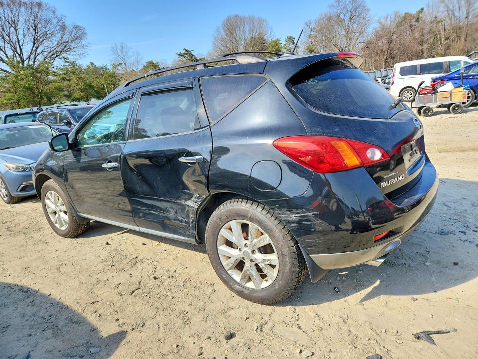 2009 Nissan Murano VIN JN8AZ18W69W120313 COPART salvage auction — FRONT END, Md - Cert Of Salvage > 75% Damage, sold $300 on 2026-07-07 (photo 2)