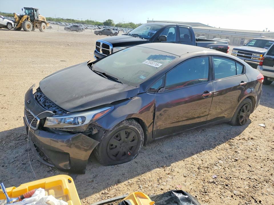 2018 Kia Forte VIN 3KPFK4A74JE197254 COPART salvage auction — FRONT END, Tx - Salvage Vehicle Title, sold $1,900 on 2026-07-09 (photo 1)