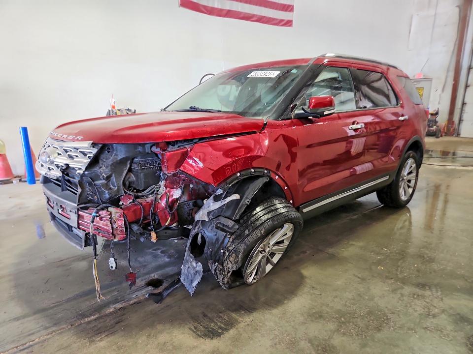 2019 Ford Explorer VIN 1FM5K8F82KGA72335 COPART salvage auction — FRONT END, In - Cert Of Title - Rebuilt Vehicl, sold $1,250 on 2026-07-09 (photo 1)
