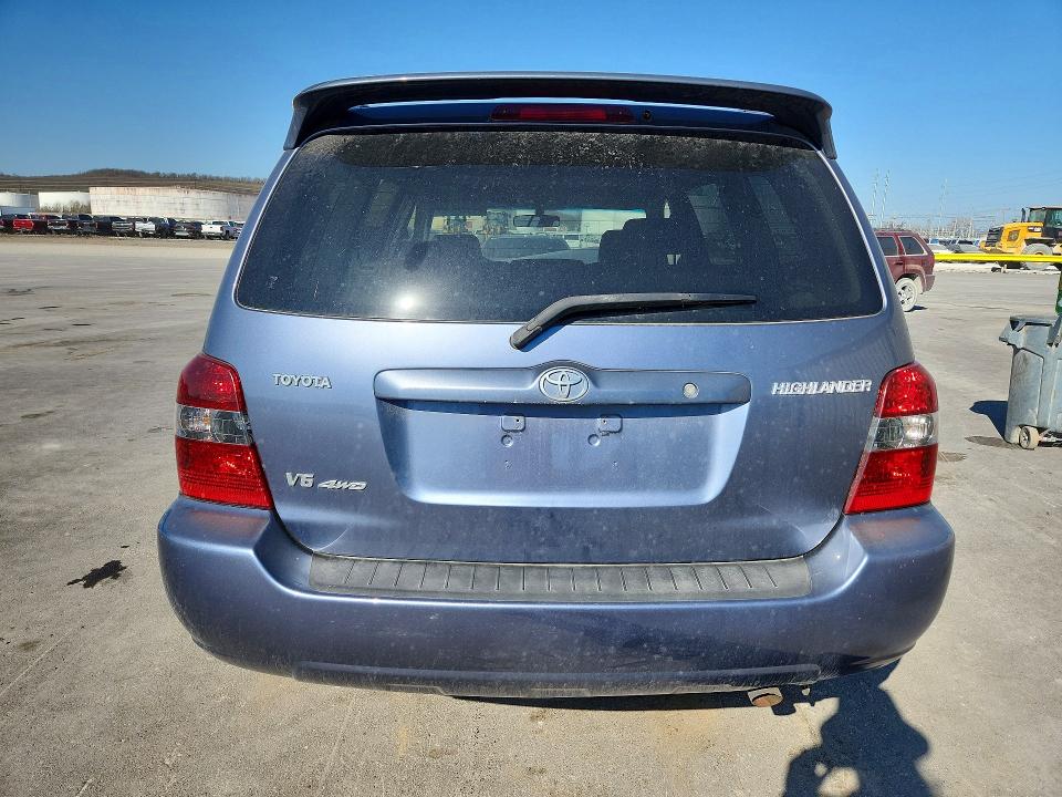 2007 Toyota Highlander VIN JTEHP21A870205007 COPART salvage auction — FRONT END, OK - CERT OF TITLE-SALVAGE, sold $675 on 2026-07-24 (photo 6)