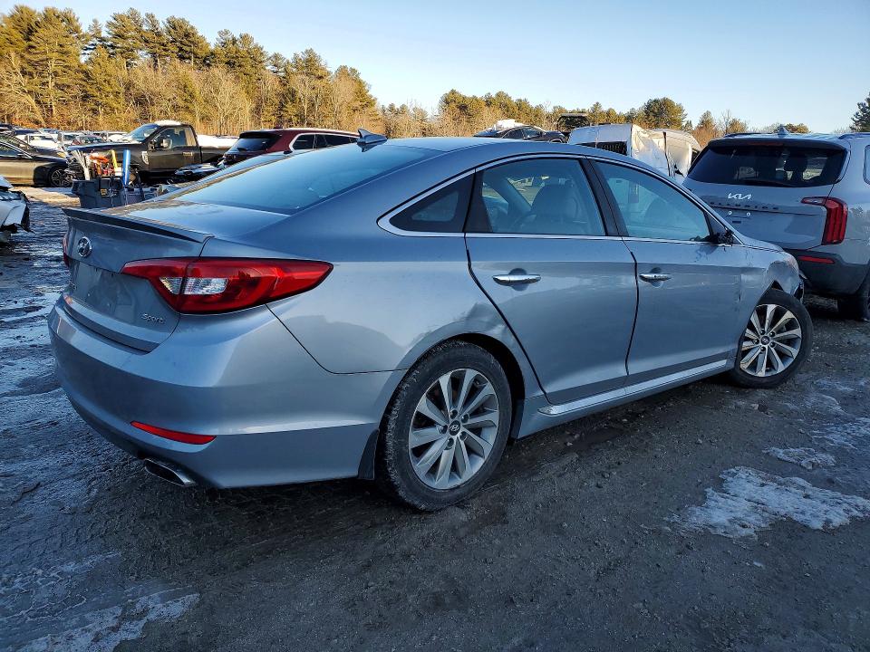 2017 Hyundai Sonata VIN 5NPE34AF7HH524848 COPART salvage auction — FRONT END, Ma - Cert Of Title-Parts Only Salva, sold $1,300 on 2026-07-06 (photo 3)