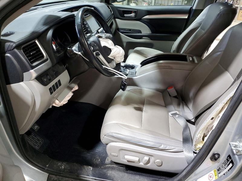 2018 Toyota Highlander VIN 5TDJZRFH2JS812300 COPART salvage auction — FRONT END, MD - CERT OF SALVAGE > 75% DAMAGE, sold $1,650 on 2026-07-24 (photo 7)