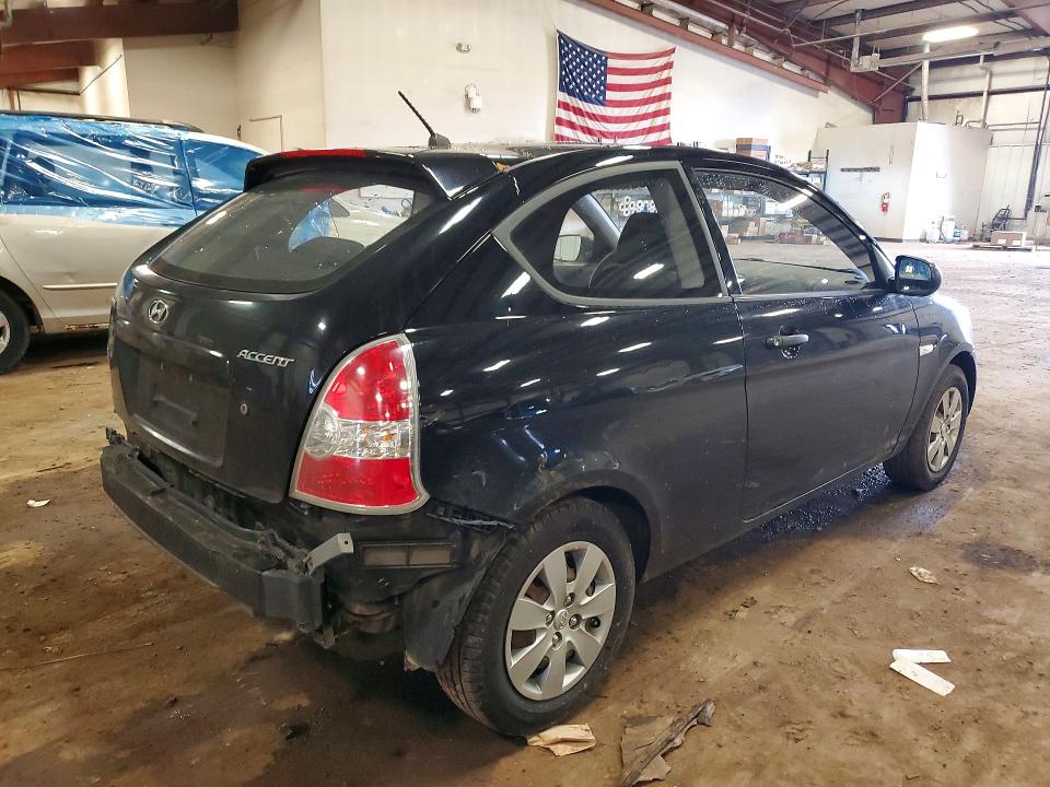 2011 Hyundai Accent VIN KMHCM3AC1BU191799 COPART salvage auction — REAR END, Mi - Cert Of Title-Salvage Vehicle, sold $200 on 2026-07-10 (photo 3)