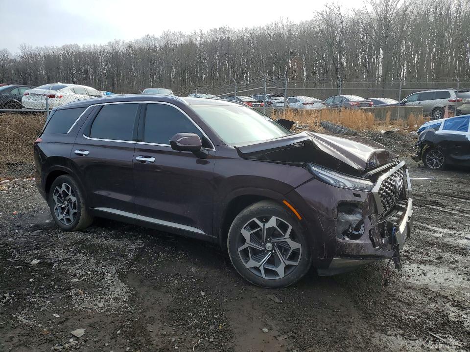 2022 Hyundai VIN KM8R7DHE6NU372299 COPART salvage auction — FRONT END, Md - Cert Of Salvage > 75% Damage, sold $9,000 on 2026-07-02 (photo 4)