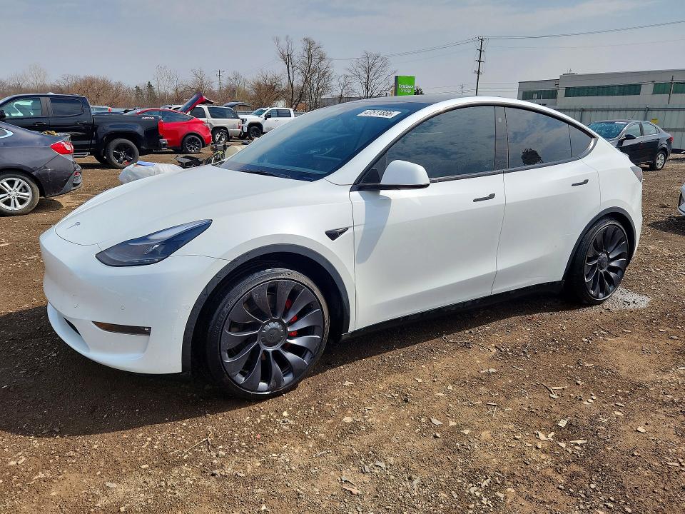 2022 Tesla Model y VIN 7SAYGDEF5NF454114 COPART salvage auction — REAR END, Il - Salvage Certificate, sold $11,700 on 2026-07-17 (photo 1)
