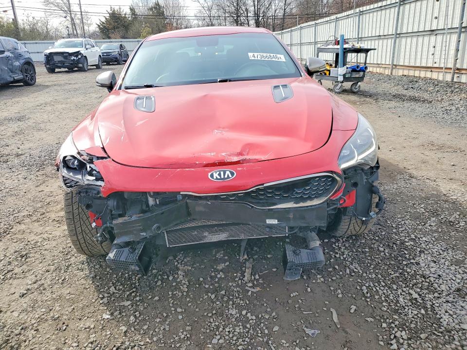 2018 Kia Stinger VIN KNAE35LC3J6028998 COPART salvage auction — FRONT END, Nj - Cert Of Title-Salvage, sold $2,100 on 2026-07-21 (photo 5)