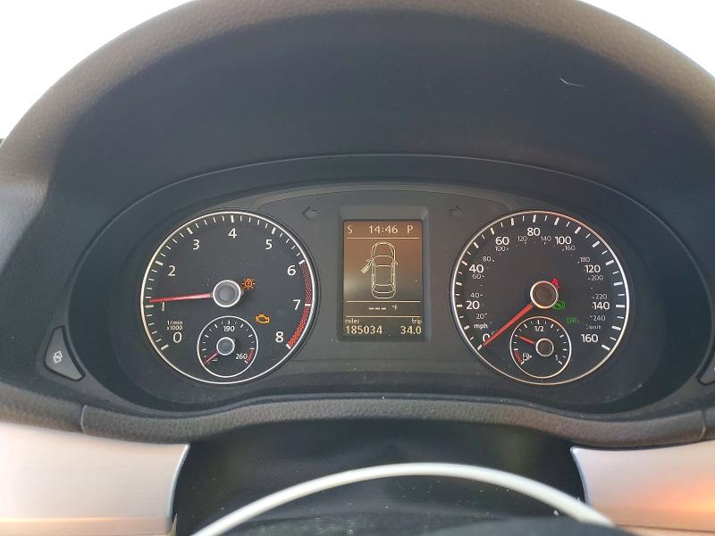 2012 Volkswagen Passat VIN 1VWBP7A37CC036712 COPART salvage auction — FRONT END, Ca - Salvage Certificate, sold $850 on 2026-07-09 (photo 9)