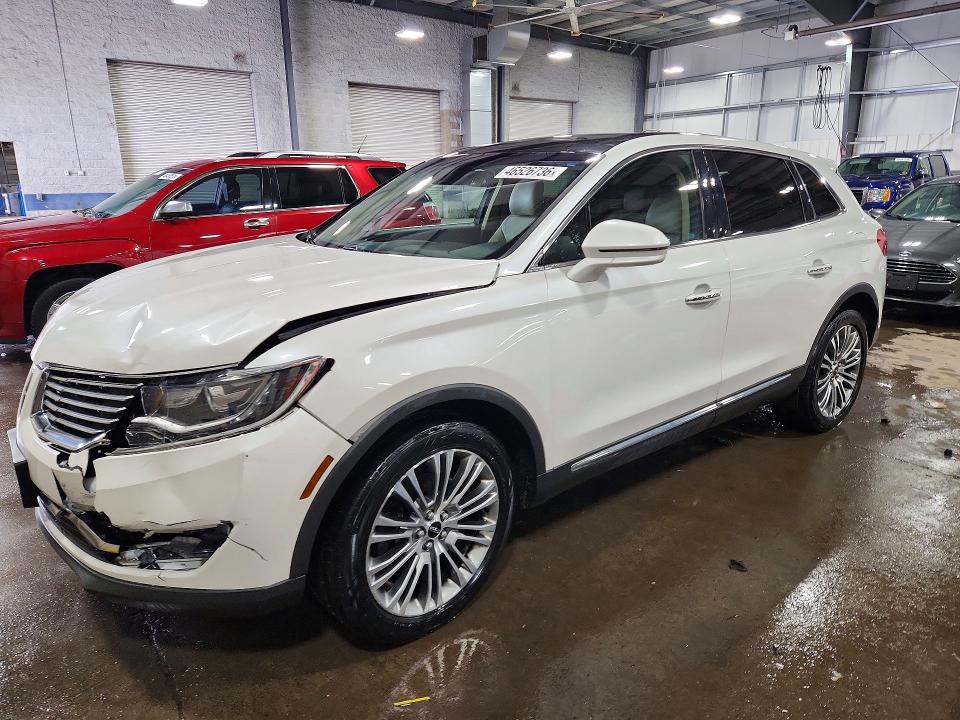 2016 Lincoln Mkx VIN 2LMTJ8LR1GBL43556 COPART salvage auction — FRONT END, Mn - Cert Of Title-Salvage, sold $2,050 on 2026-07-02 (photo 1)