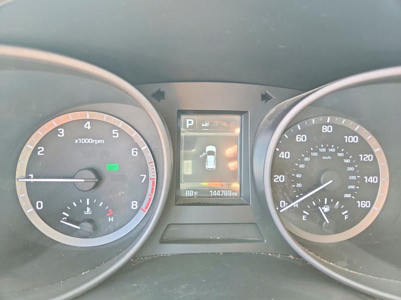 2017 Hyundai Santa fe VIN 5XYZTDLB4HG465776 COPART salvage auction — REAR END, Tx - Salvage Vehicle Title, sold $3,100 on 2026-07-17 (photo 9)
