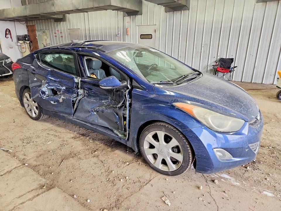 2013 Hyundai Elantra VIN KMHDH4AE3DU593469 COPART salvage auction — SIDE, Wi - Junked Vehicle Bill Of Sale, sold $400 on 2026-07-06 (photo 4)