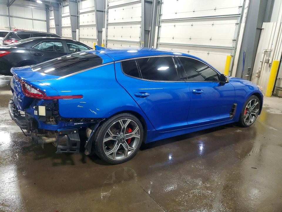 2020 Kia Stinger VIN KNAE35LC9L6082650 COPART salvage auction — REAR END, Mn - Cert Of Title-Salvage Flood, sold $5,100 on 2026-07-28 (photo 3)
