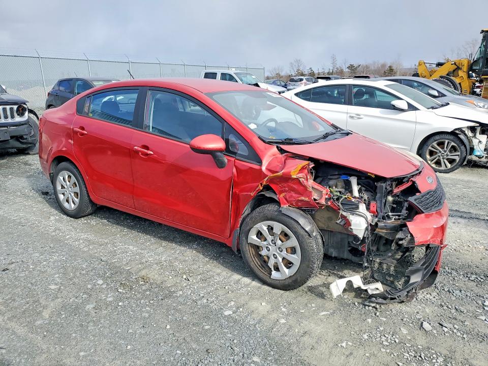 2013 Kia Rio VIN KNADM4A34D6121779 COPART salvage auction — FRONT END, Salvage Title, sold $325 on 2026-07-23 (photo 4)