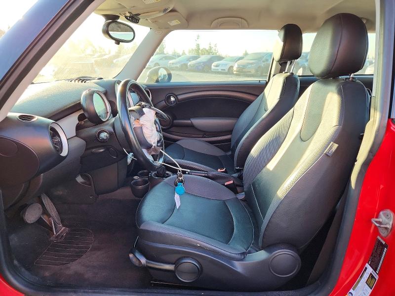 2010 Mini Cooper VIN WMWMF3C56ATZ61675 COPART salvage auction — FRONT END, Ca - Salvage Certificate, sold $875 on 2026-07-16 (photo 7)