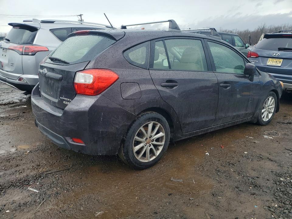 2013 Subaru Impreza VIN JF1GPAC6XDH820633 COPART salvage auction — FRONT END, NJ - CERT OF TITLE-SALVAGE, sold $2,000 on 2026-07-28 (photo 3)