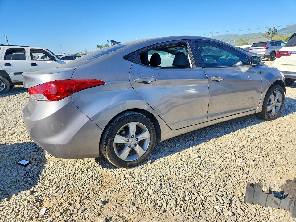 2011 Hyundai Elantra VIN KMHDH4AE8BU157326 COPART salvage auction — FRONT END, CA - SALVAGE CERTIFICATE, sold $425 on 2026-07-14 (photo 3)