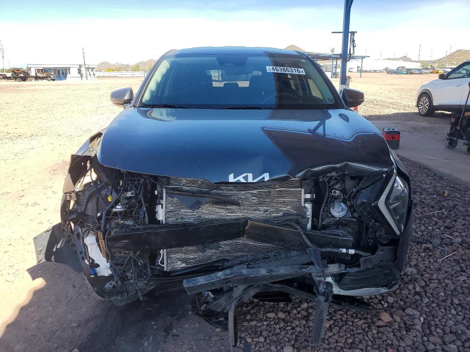 2023 Kia Sportage VIN 5XYK33AF0PG117974 COPART salvage auction — FRONT END, Az - Cert Of Title - Salvage, sold $4,650 on 2026-07-28 (photo 5)