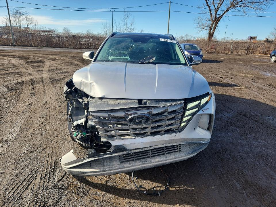 2022 Hyundai Tucson VIN KM8JDDA25NU063459 COPART salvage auction — FRONT END, Qc - Gravement Accidente, sold $5,500 on 2026-07-14 (photo 5)