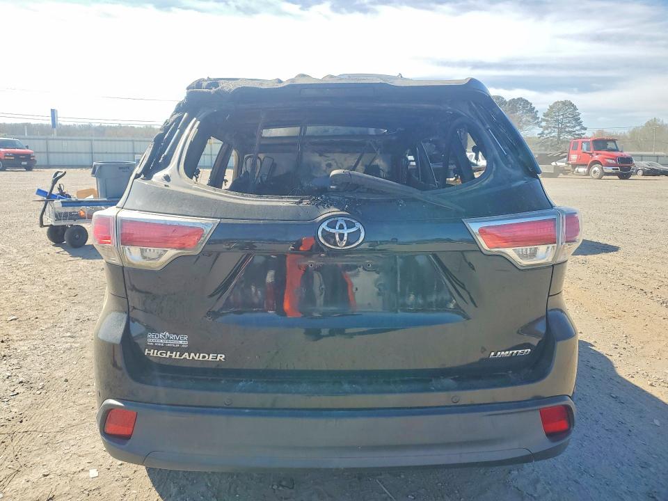 2015 Toyota Highlander VIN 5TDYKRFHXFS038338 COPART salvage auction — BURN, Ar - Cert Of Title-Salvage, sold $150 on 2026-07-06 (photo 6)