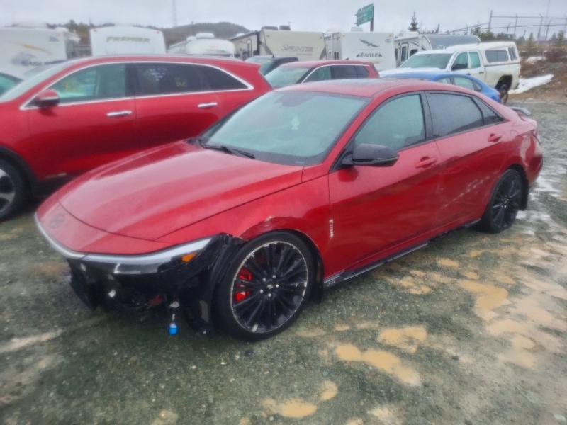 2024 Hyundai Elantra VIN KMHLW4DK9RU023003 COPART salvage auction — FRONT END, Salvage Title, sold $9,000 on 2026-07-23 (photo 1)