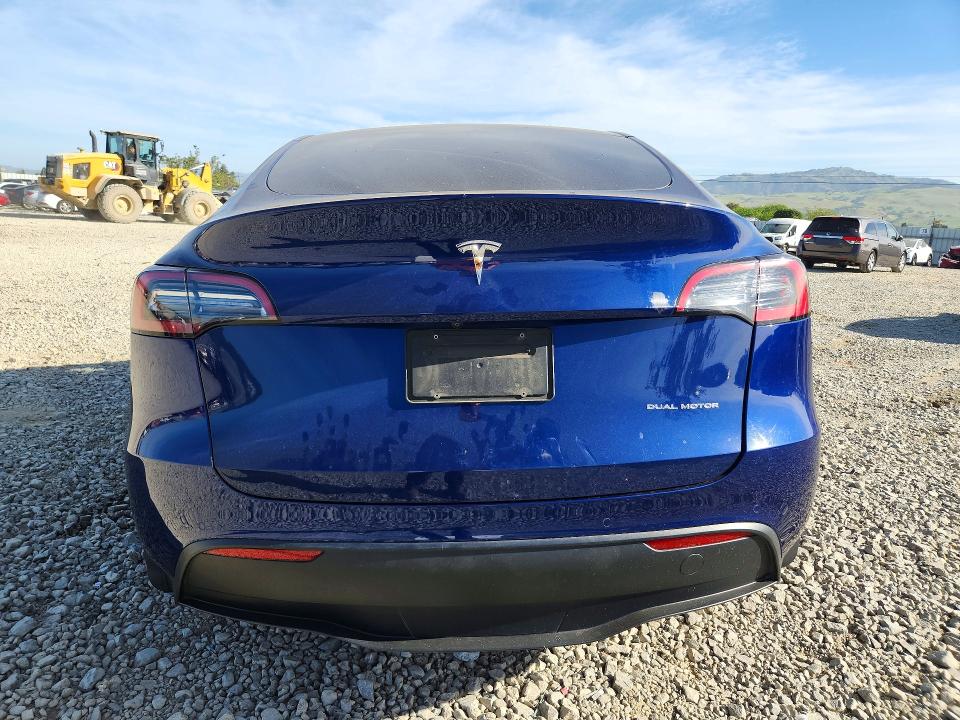 2021 Tesla Model y VIN 5YJYGDEE2MF158406 COPART salvage auction — FRONT END, CA, sold $5,200 on 2026-07-14 (photo 6)