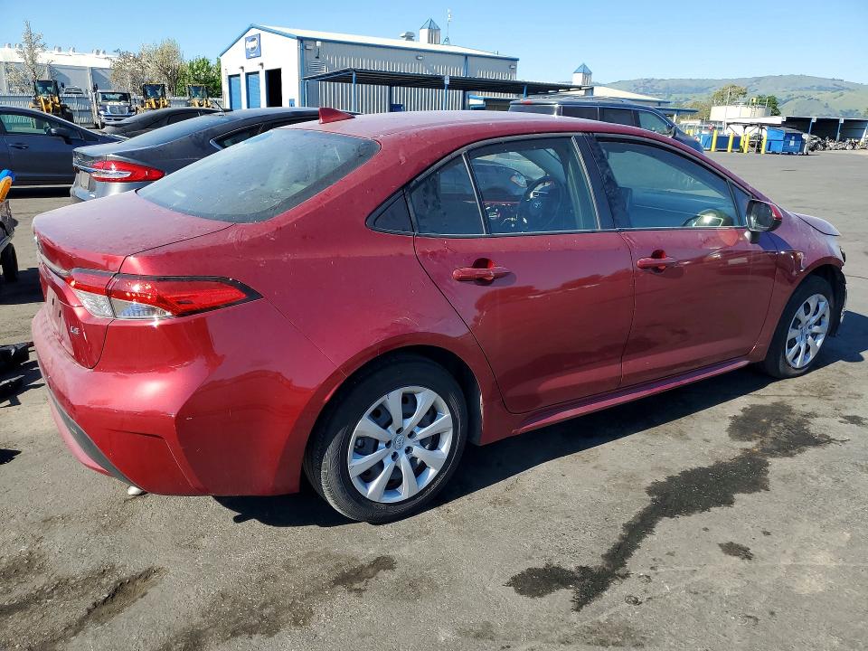 2022 Toyota Corolla VIN JTDEPMAE6NJ232221 COPART salvage auction — FRONT END, CA - SALVAGE CERTIFICATE, sold $6,100 on 2026-07-09 (photo 3)