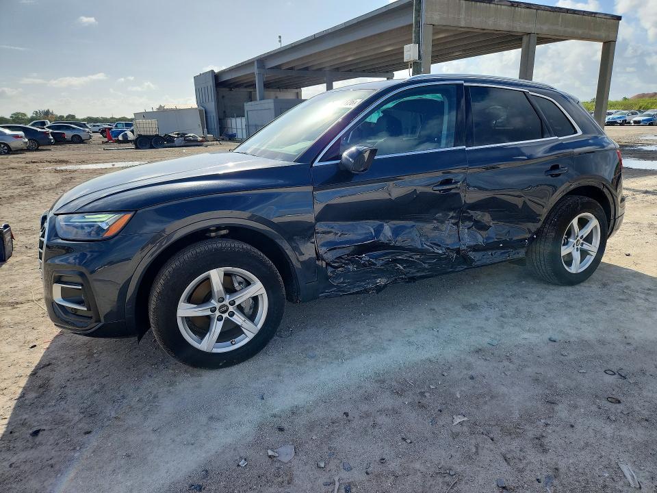 2024 Audi Q5 VIN WA1ABAFY8R2013303 COPART salvage auction — SIDE, Fl - Cert Of Title Slvg Rebuildable, sold $11,500 on 2026-07-09 (photo 1)