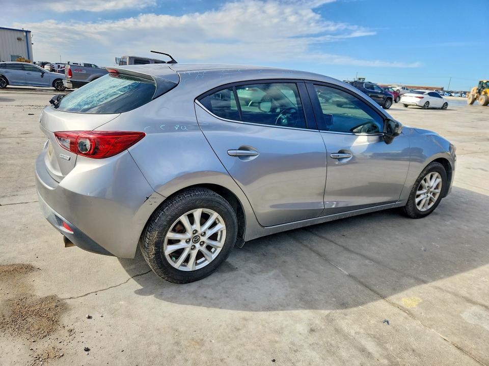 2015 Mazda 3 VIN 3MZBM1L74FM230364 COPART salvage auction — HAIL, Tx - Salvage Vehicle Title, sold $2,000 on 2026-07-10 (photo 3)