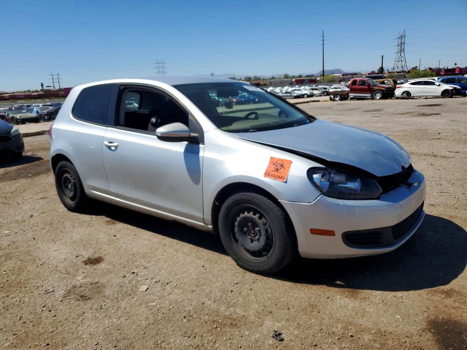 2012 Volkswagen Golf VIN WVWAB7AJ0CW185070 COPART salvage auction — REAR END, AZ - CERT OF TITLE - SALVAGE, sold $750 on 2026-07-24 (photo 4)