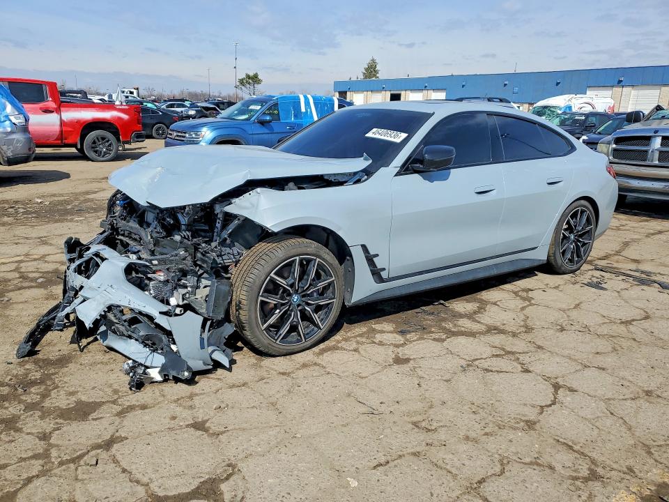 2024 BMW I4 VIN WBY83FB06RFR90154 COPART salvage auction — FRONT END, Mi - Cert Of Title-Salvage Vehicle, sold $300 on 2026-07-28 (photo 1)