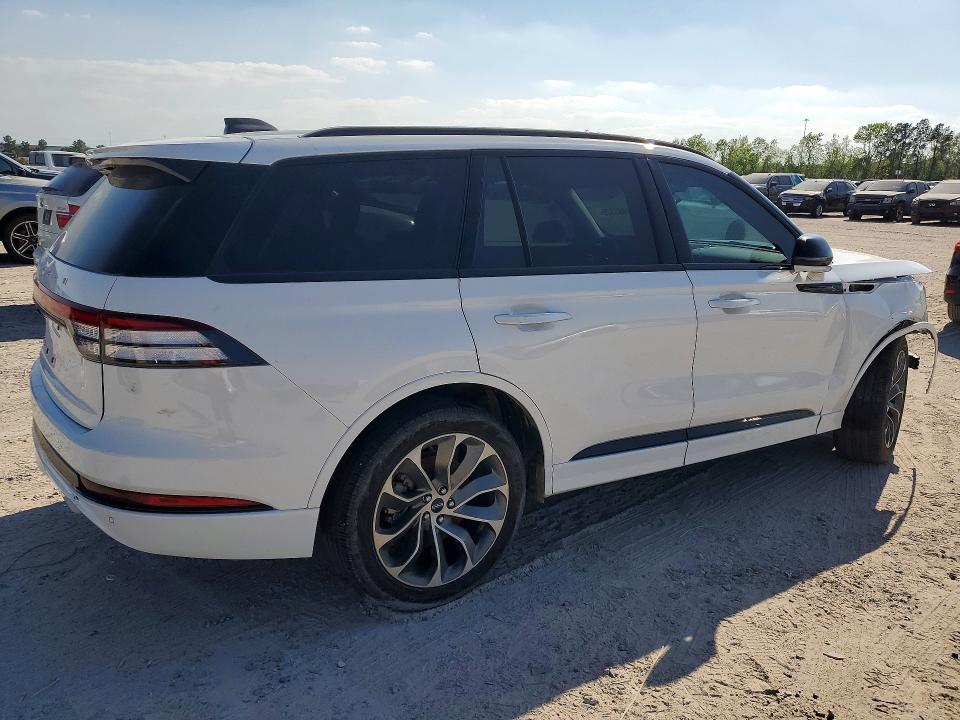 2025 Lincoln Aviator VIN 5LM5J6WC5SGL23437 COPART salvage auction — FRONT END, Tx - Salvage Vehicle Title, sold $12,400 on 2026-07-07 (photo 3)