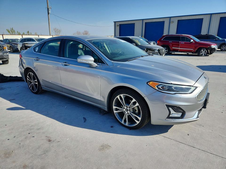 2020 Ford Fusion VIN 3FA6P0D99LR117312 COPART salvage auction — REAR END, Tx - Salvage Vehicle Title, sold $2,000 on 2026-07-02 (photo 4)