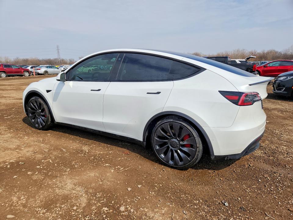 2022 Tesla Model y VIN 7SAYGDEF5NF454114 COPART salvage auction — REAR END, Il - Salvage Certificate, sold $11,700 on 2026-07-17 (photo 2)