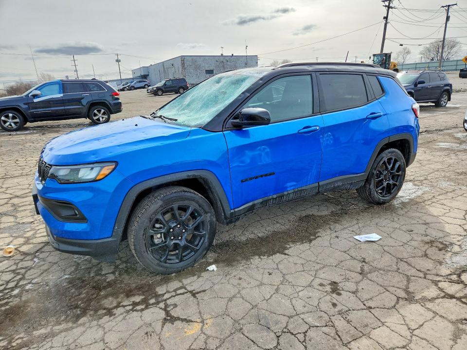 2024 Jeep Compass VIN 3C4NJDBN8RT599460 COPART salvage auction — HAIL, Il - Salvage Certificate, sold $7,600 on 2026-07-22 (photo 1)