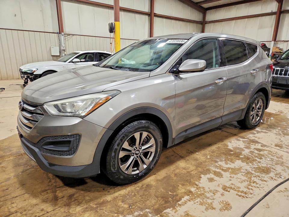 2015 Hyundai Santa fe VIN 5XYZTDLBXFG302630 COPART salvage auction — REAR END, Salvage Title, sold $3,150 on 2026-07-17 (photo 1)