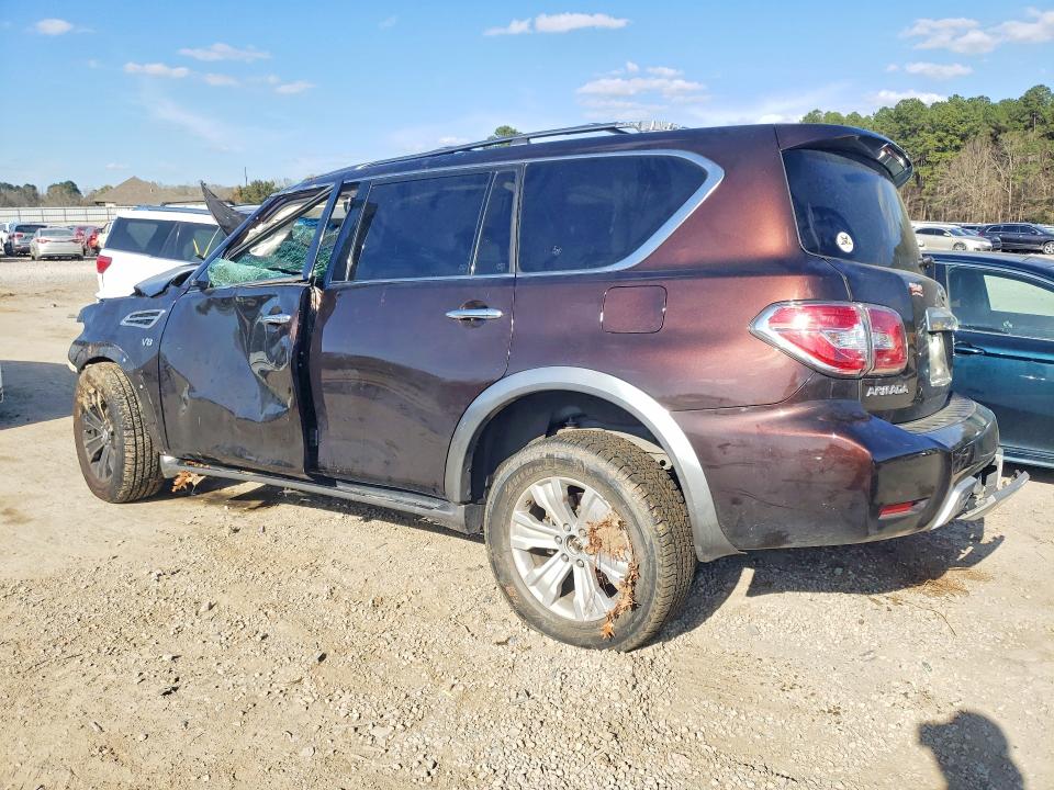 2017 Nissan Armada VIN JN8AY2NE5H9700265 COPART salvage auction — FRONT END, Ms - Cert Of Title-Salvaged, sold $1,000 on 2026-07-10 (photo 2)