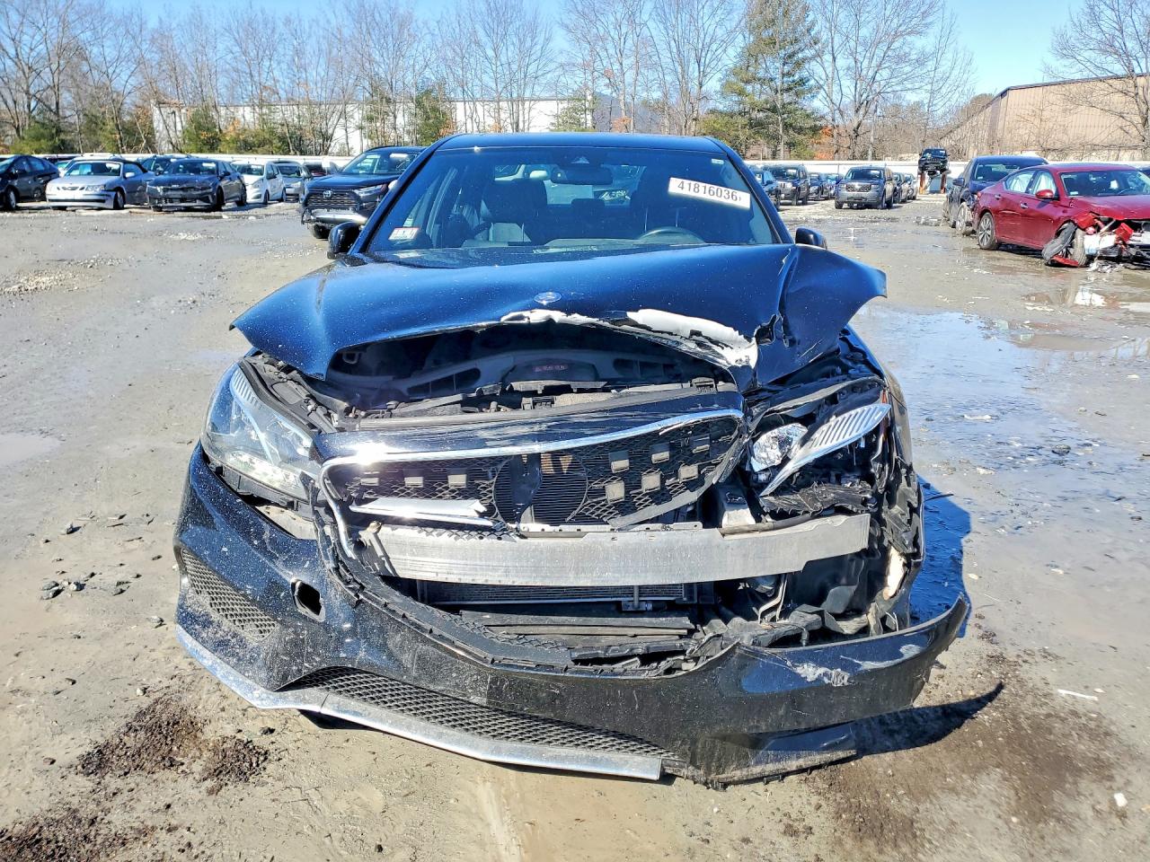 2016 Mercedes Benz E VIN WDDHF8JB3GB280971 COPART salvage auction — Front End, MA - CERT OF TITLE-RECONSTRCTD COLL, sold $1,100 on 2026-07-01 (photo 5)